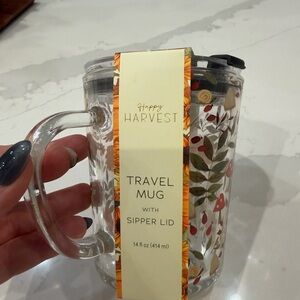 Happy Harvest Travel Mug with Sipper Lid